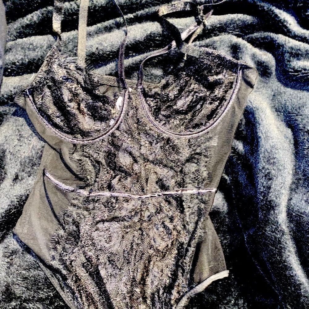 Strappy Lace Mesh Black Body Suit Charlotte Russe